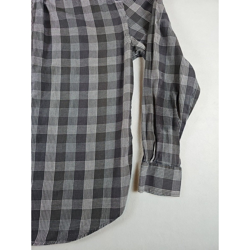Ben Sherman Shirt Men's Size L Black Check Long Sleeve Button Down Pocket Shirt - Picture 13 of 15